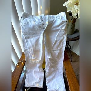 American Eagle 90s boyfriend white denim